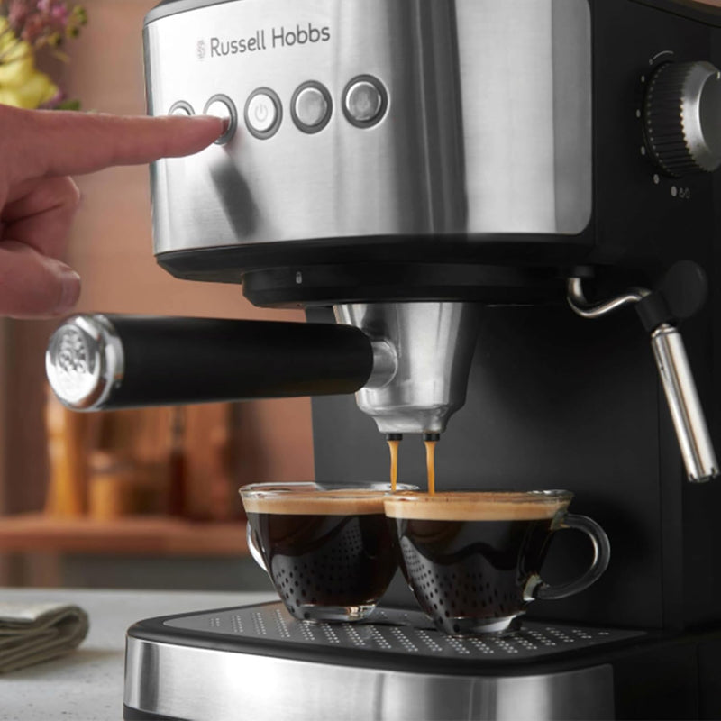 Załaduj obraz do przeglądarki galerii, Russell Hobbs Heaton Espresso Machine Heaton | Pods or Ground Coffee | 28700