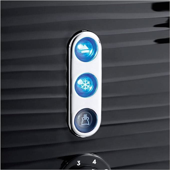 Завантажте зображення в засіб перегляду галереї, black russell hobbs inspire 4 slice toaster control panel
