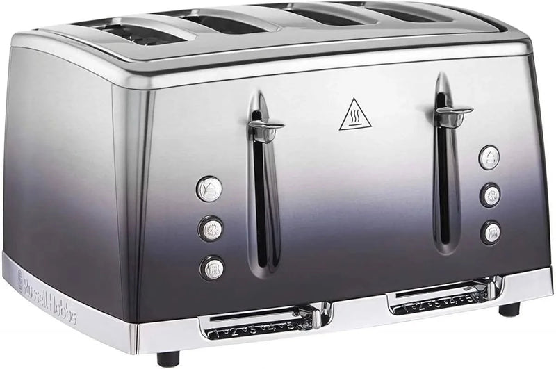 Завантажте зображення в засіб перегляду галереї, russell hobbs eclipse 4 slice toaster lift and look in midnight blue control panel