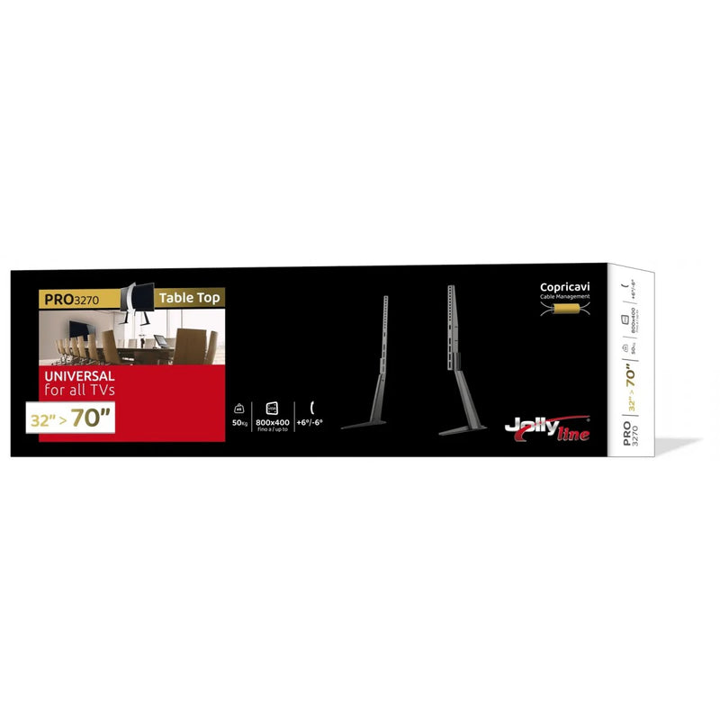 Load image into Gallery viewer, Jolly Line 32"-70" 50KG Table Top Pedestal Feet | Black | 755448