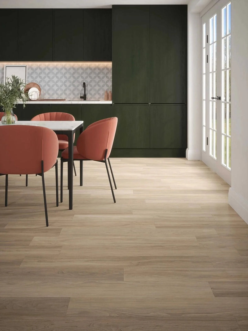 Завантажте зображення в засіб перегляду галереї, tartas oak laminate flooring displayed in a kitchen