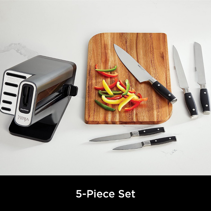 Load image into Gallery viewer, Ninja Foodi StaySharp Knife Block with Integrated Sharpener | Black | K32005UK