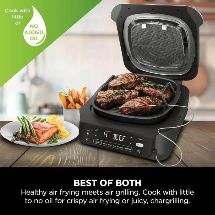Załaduj obraz do przeglądarki galerii, Ninja 5-in-1 Grill &Air Fryer | 5.7L | Black & Silver | EG351UK