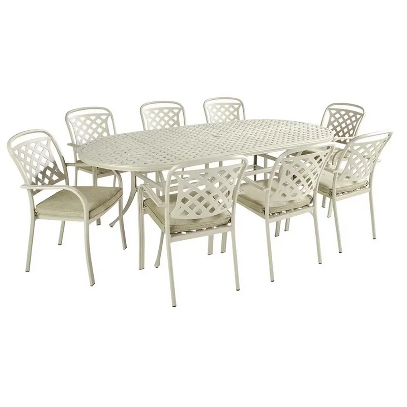 Load image into Gallery viewer, Berkeley 8 Seater Cast Aluminium Oval Garden Furniture Set | 252012