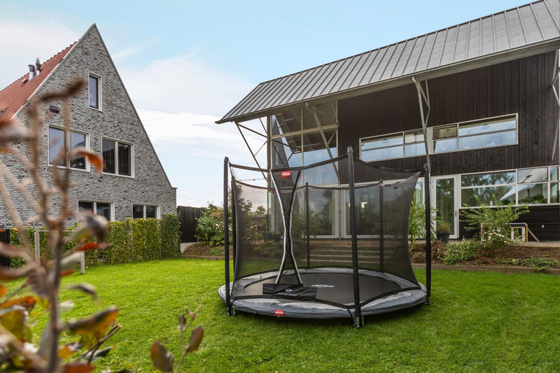 Load image into Gallery viewer, Berg Favorit InGround Trampoline | 200CM/ 7FT | Safety Net | Grey | 35.07.23.00