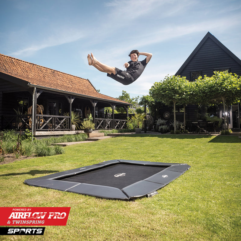 Load image into Gallery viewer, Berg Sports Ultim Elite Flatground Trampoline | 500CM/ 16FT | Grey | 32.41.25.32