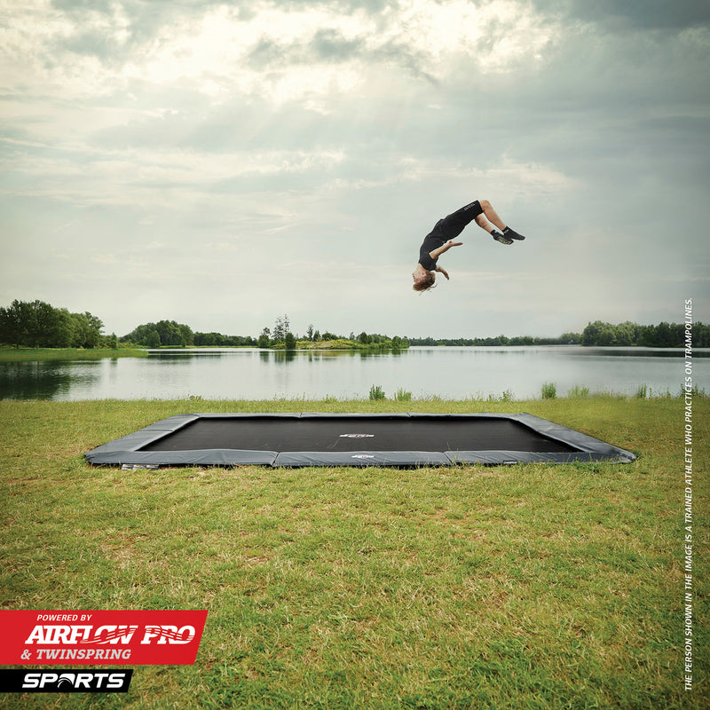 Завантажте зображення в засіб перегляду галереї, Berg Ultim Champion Flatground Trampoline | 500CM/ 16FT | Grey | 32.31.25.30
