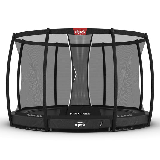 Berg Elite InGround Trampoline | 430CM/ 14FT | Safety Net Deluxe XL | Grey | 37.94.23.02