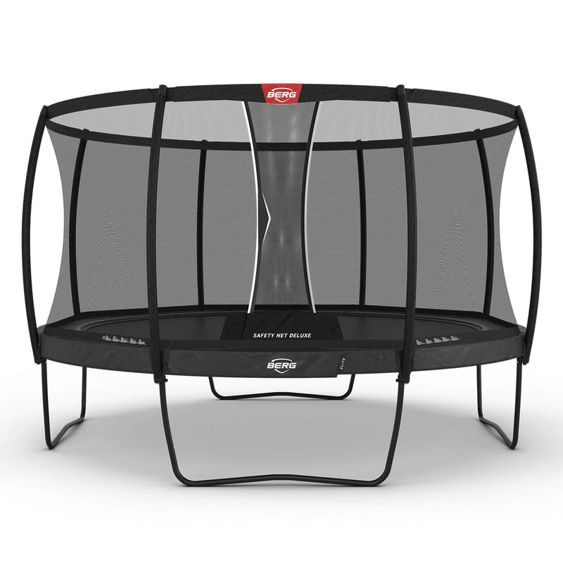 Завантажте зображення в засіб перегляду галереї, Berg Elite Regular Trampoline | 430CM/ 14FT | Safety Net Deluxe | Grey | 37.84.03.03