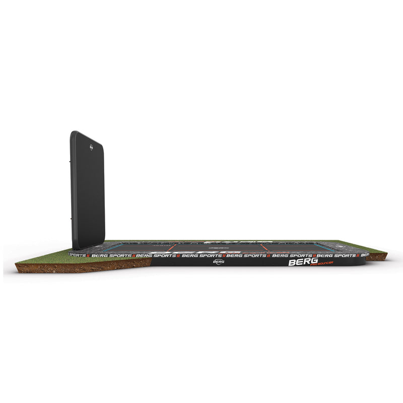 Load image into Gallery viewer, Berg Ultrim Pro Bouncer Flatground Trampoline | AeroWall 2x2 Black & Grey | 5x5M | 32.51.46.30