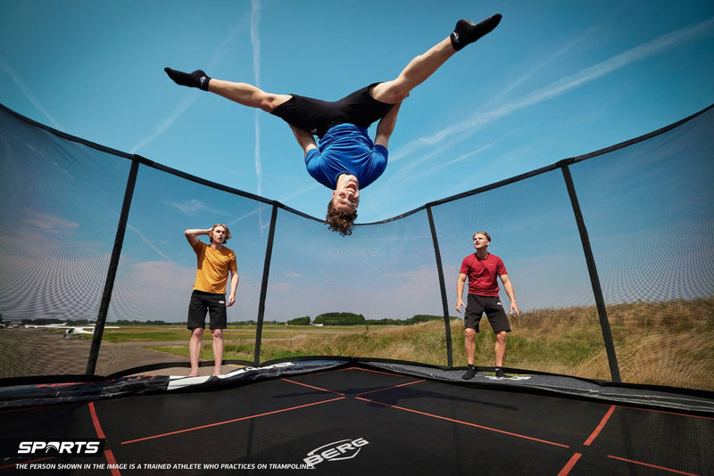 Load image into Gallery viewer, Berg Ultrim Pro Bouncer Flatground Trampoline | Safety Net XL | 5x5M | 32.51.96.30