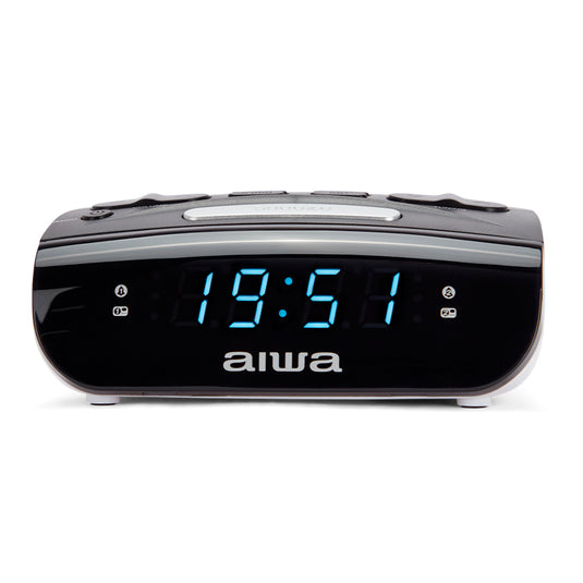 AIWA Dual Alarm Clock Radio | Black | 900194