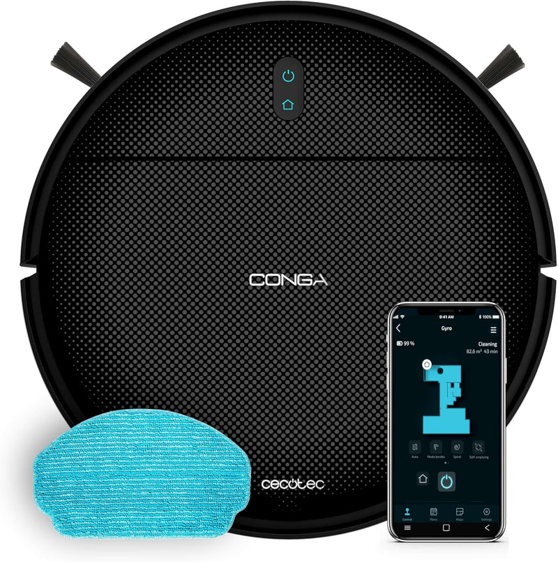 Załaduj obraz do przeglądarki galerii, Cecotec Conga M10 Map X-Treme Robot Vacuum | Gyroscopic Navigation | Black | 157921