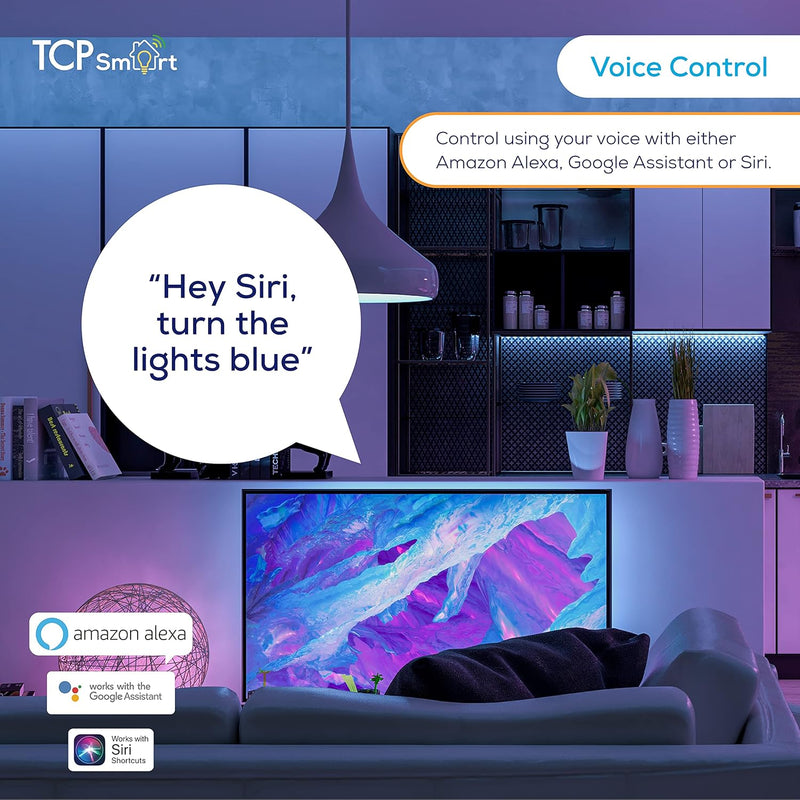 Załaduj obraz do przeglądarki galerii, TCP Smart Strip Light RGBW | WiFi Control | IP20 5M UK | TCPSTRIP5MTR