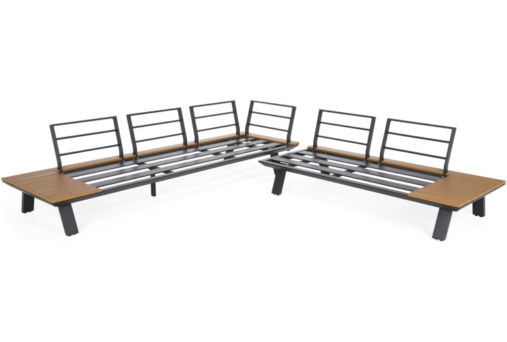 Load image into Gallery viewer, Monako Corner Set | Dark Grey | 345168