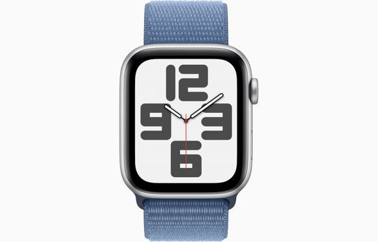 Apple Watch SE GPS | 44mm | Silver Aluminium Case with Winter Blue Sport Loop | MREF3QA-A