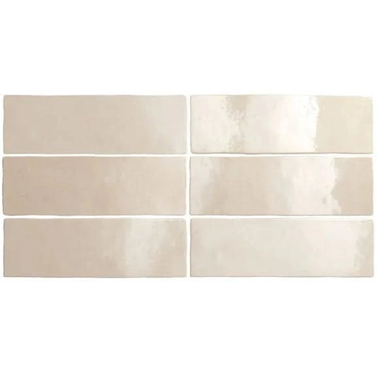 artisan tile in ochre, 6.5x20cm