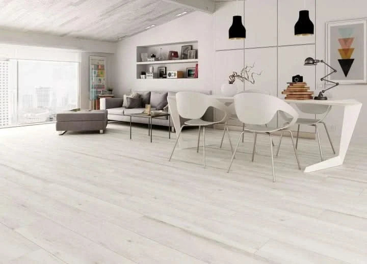 Завантажте зображення в засіб перегляду галереї, blanco atelier tile 23.3x120cm displayed in a living area