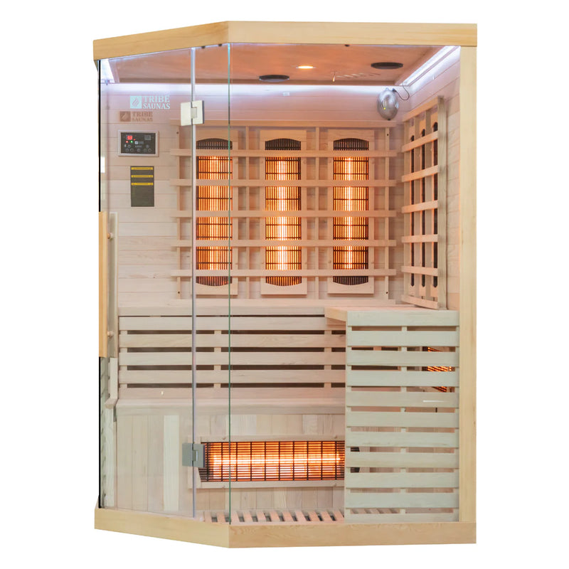 Załaduj obraz do przeglądarki galerii, Tribe Saunas Athens 3 Corner Infrared Sauna