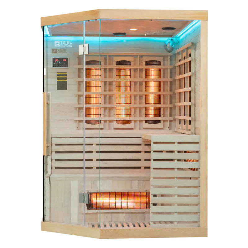 Załaduj obraz do przeglądarki galerii, Tribe Saunas Athens 3 Corner Infrared Sauna