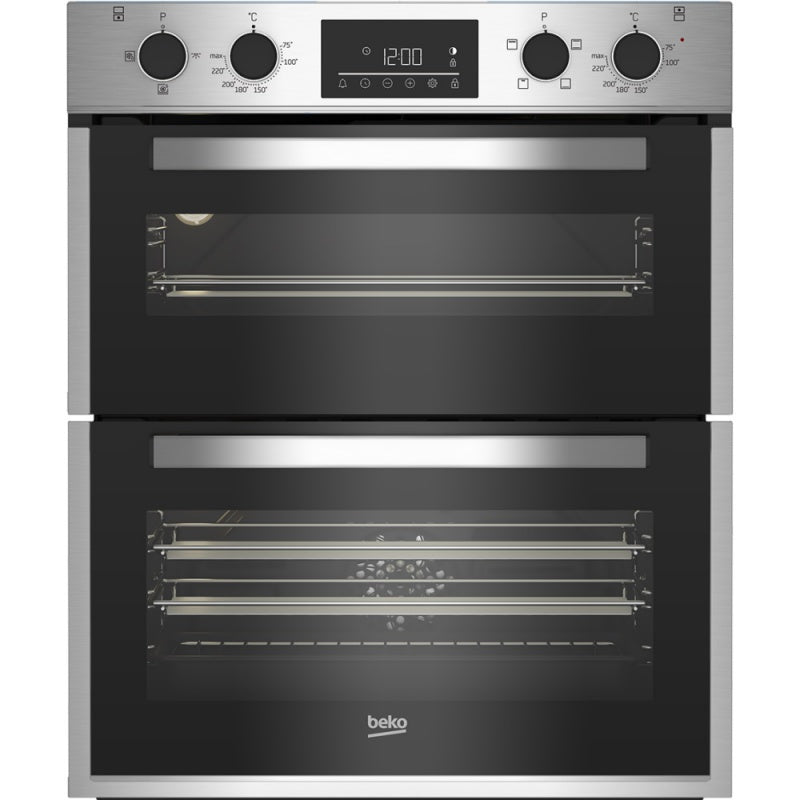 Завантажте зображення в засіб перегляду галереї, Beko 72cm Built Under Double Fan Oven Stainless Steel | BBTF26300X