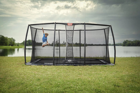 Berg Ultim Elite FlatGround | 500CM/ 16FT | Safety Net Deluxe XL | Grey | 32.41.95.31