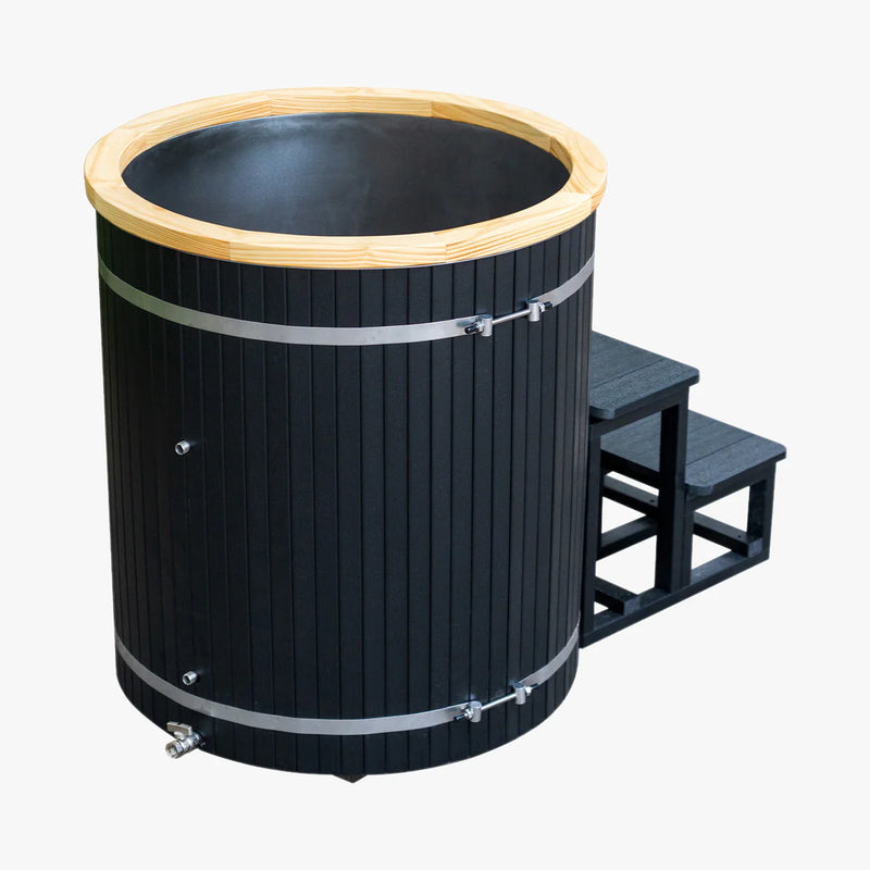 Завантажте зображення в засіб перегляду галереї, Tribe Boost Ice Bath | Black Wpc Plastic Panels | Stainless Steel Tank