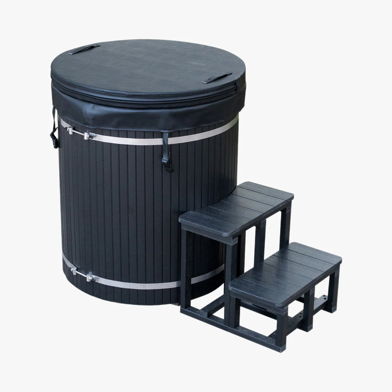 Завантажте зображення в засіб перегляду галереї, Tribe Boost Ice Bath | Black Wpc Plastic Panels | Stainless Steel Tank