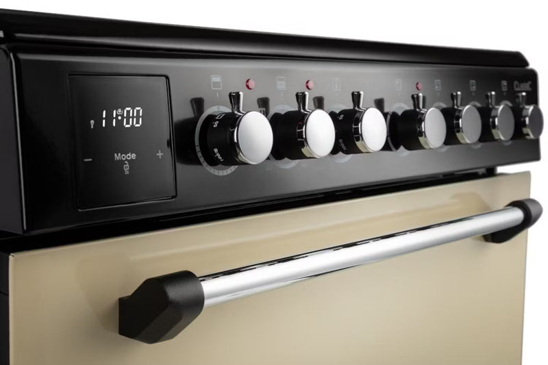 Załaduj obraz do przeglądarki galerii, Rangemaster Classic 60cm | Ceramic | Cream with Chrome trim | 128110 | CLA60ECCR/C