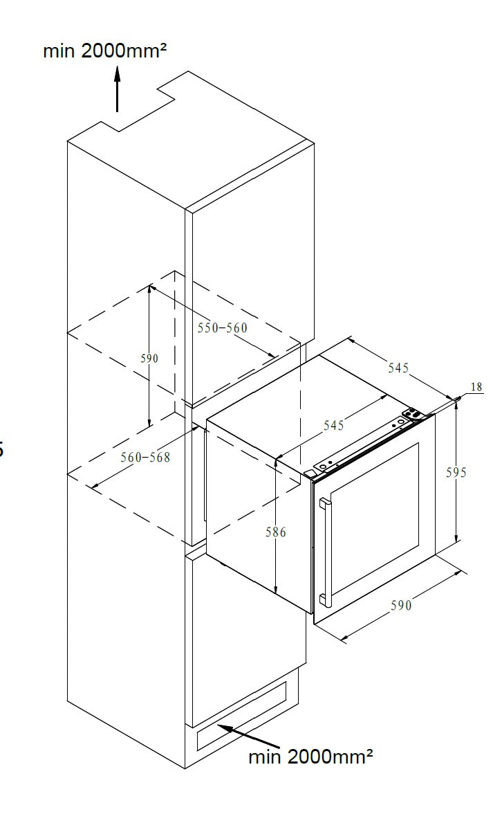 Załaduj obraz do przeglądarki galerii, Powerpoint Wine Cooler | 60x60CM | P39AD36B