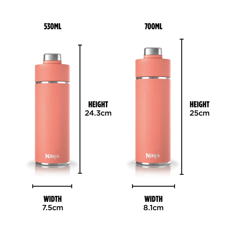 Load image into Gallery viewer, Ninja Thirsti 530 ml Travel Bottle | Coral | DW1801EUUKPE