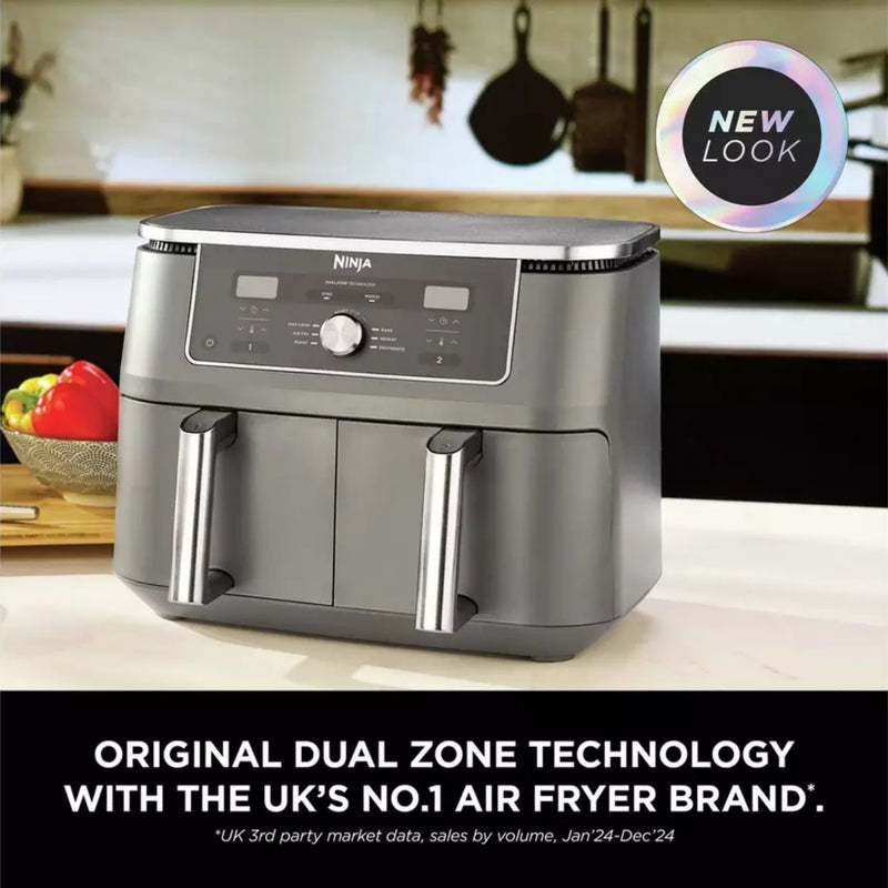 Load image into Gallery viewer, Ninja MAX 6-in-1 Dual Air Fryer | 9.5L | Gun Metal Grey | DZ400UK