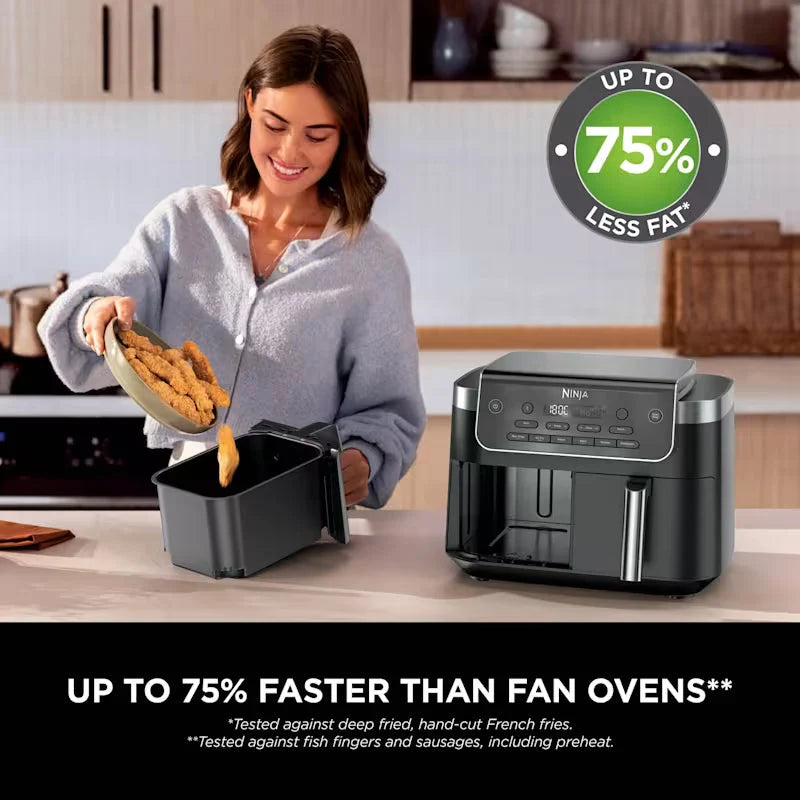Załaduj obraz do przeglądarki galerii, Ninja Foodi Dual Zone Air Fryer | 7.6L | DZ801