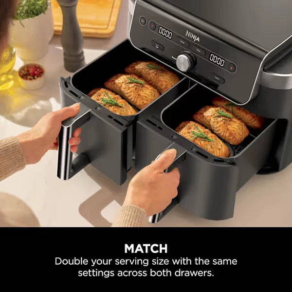 Załaduj obraz do przeglądarki galerii, Ninja Foodi Dual Zone Air Fryer | 9.5L | DZ901