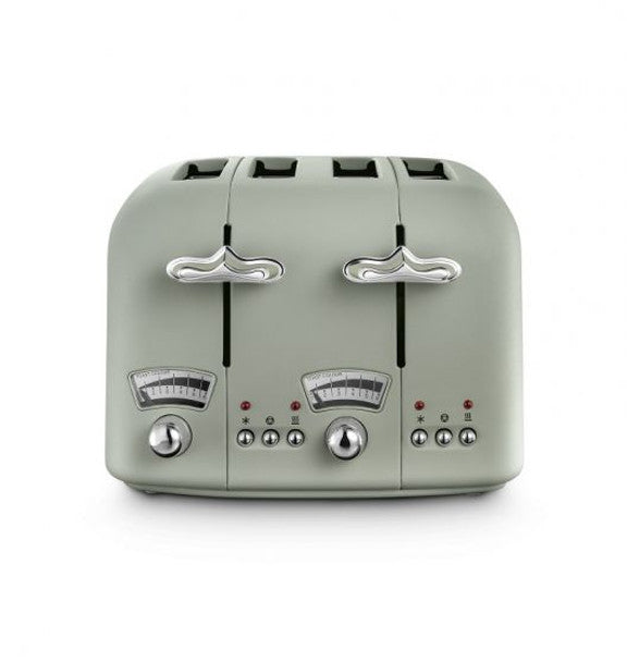 Завантажте зображення в засіб перегляду галереї, DeLonghi Argento Flora 4 Slice Toaster | Green | CT04.GR