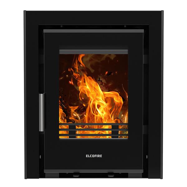 Load image into Gallery viewer, Elcofire Luna Glass Inset Multifuel Stove | 6KW | EFLGW