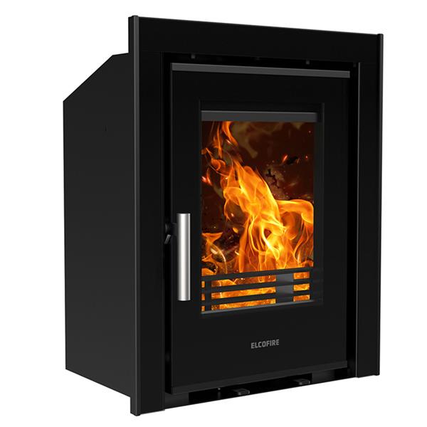 Load image into Gallery viewer, Elcofire Luna Glass Inset Multifuel Stove | 6KW | EFLGW