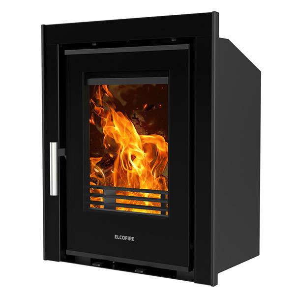 Load image into Gallery viewer, Elcofire Luna Glass Inset Multifuel Stove | 6KW | EFLGW