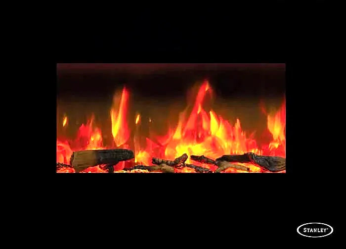 Load image into Gallery viewer, Stanley Argon Wall Mounted Electric Fire | 90cm | Black | NMARWH90