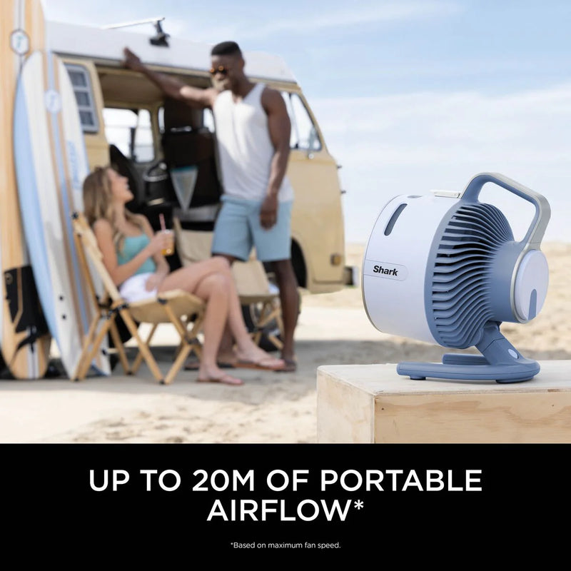 Завантажте зображення в засіб перегляду галереї, Shark FlexBreeze HydroGo Misting Fan | Glacier Blue | FA050UKBL