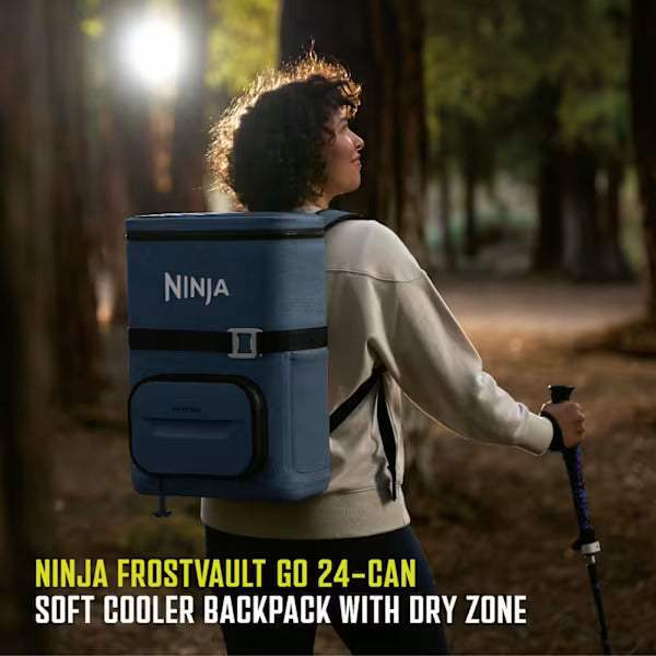 Load image into Gallery viewer, Ninja FrostVault Go 17 litre 24-Can Backpack Soft Cooler | Lakeshore Blue | FF124EUUKNV