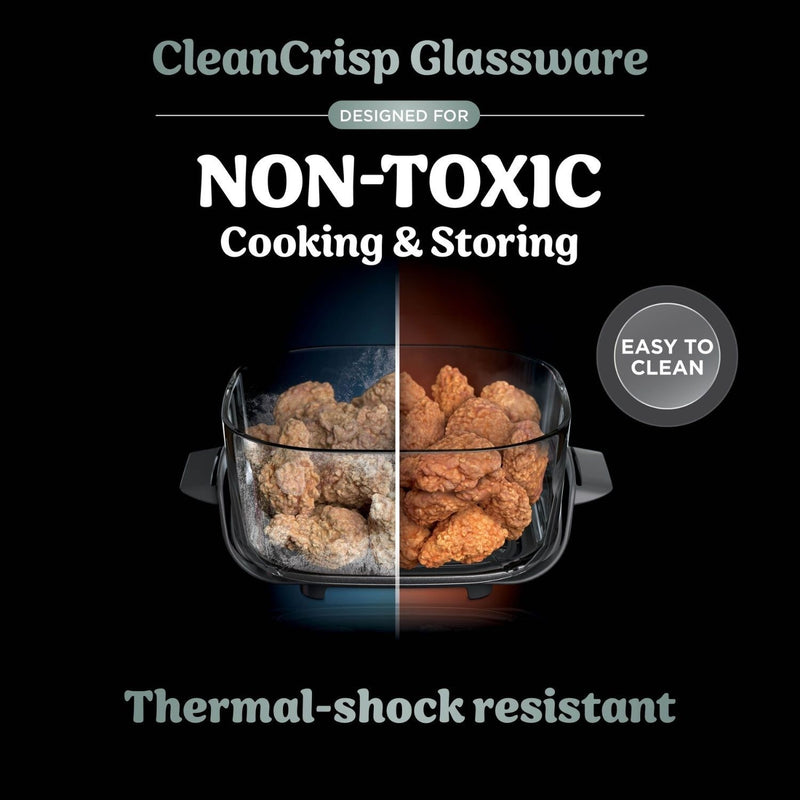 Załaduj obraz do przeglądarki galerii, Ninja Crispy 4-in-1 Portable Glass Air Fryer | Green | FN101UKSG