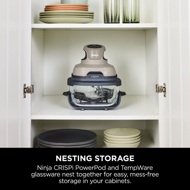 Завантажте зображення в засіб перегляду галереї, Ninja Crispy 4-in-1 Portable Glass Air Fryer | Stone | FN101UKST