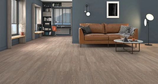 shanghai oak laminate flooring displayed in a living area