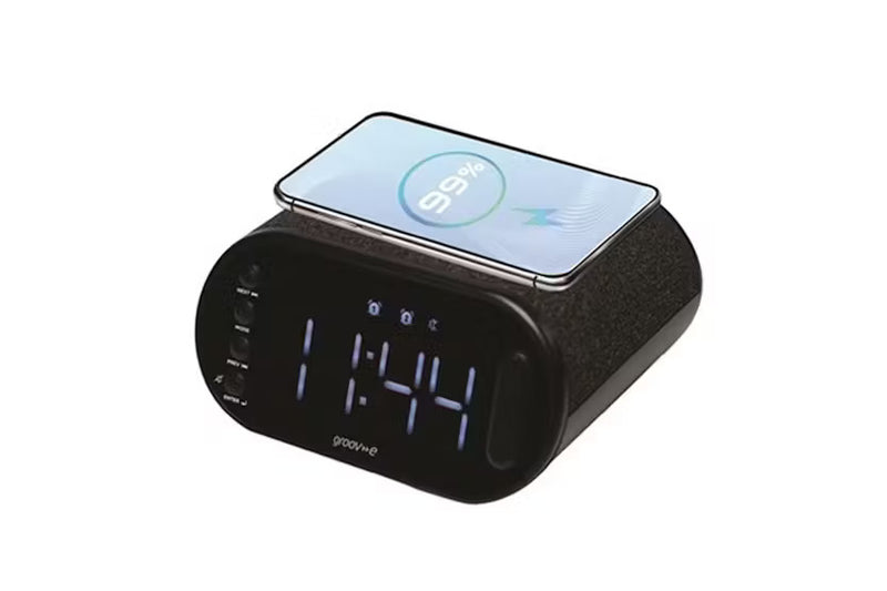 Завантажте зображення в засіб перегляду галереї, Groov-E Atlas II Alarm Clock Radio 15W Wireless Charging Bluetooth | 299503
