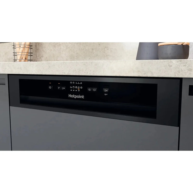Load image into Gallery viewer, Hotpoint 60CM Built-In Standard Dishwasher | Black | H3BL626BUK