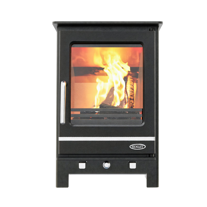Завантажте зображення в засіб перегляду галереї, Henley Hampshire 5KW Eco | Multi Fuel | Matt Black | ST211