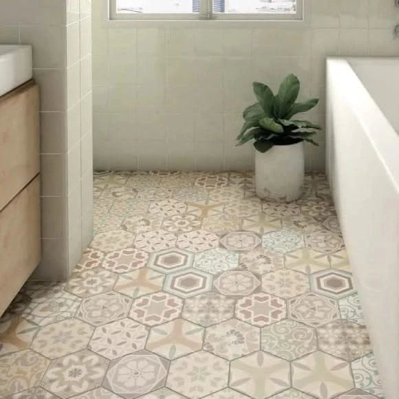 Завантажте зображення в засіб перегляду галереї, hexatile harmony in colours, 17.5x20cm as flooring