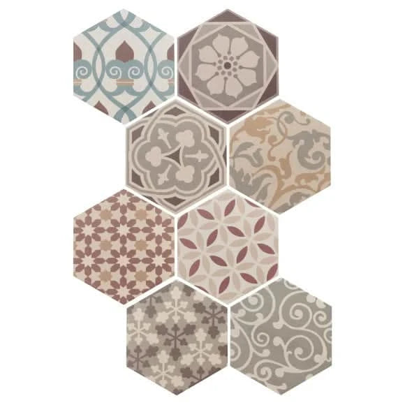 Завантажте зображення в засіб перегляду галереї, hexatile harmony in colours, 17.5x20cm