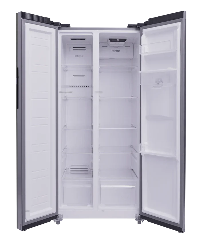 Load image into Gallery viewer, PowerPoint American Style Fridge Freezer with Water Dispenser – Black | P9383WDKBL-E